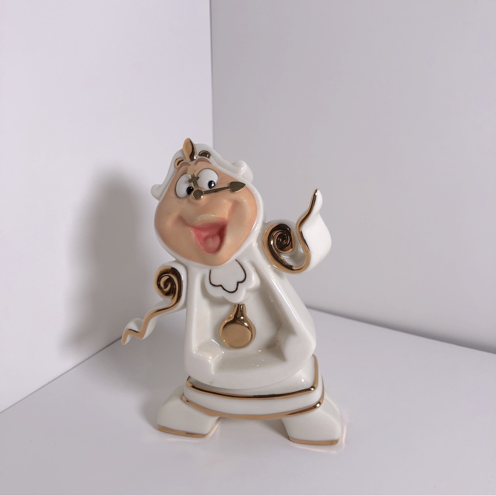 Cogsworth Porcelain Figurine, Beauty and the Beast collection, Lenox for Disney